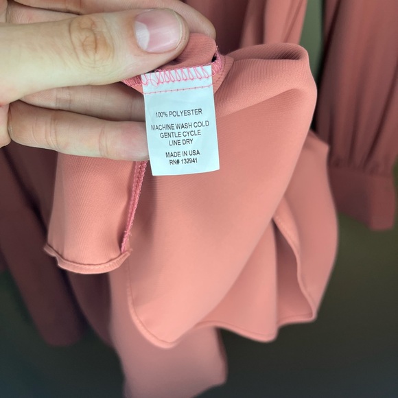 Amanda Uprichard Saffron Dress Terracotta - Picture 4 of 5